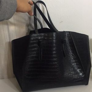 ZARA CROC LARGE TOTE